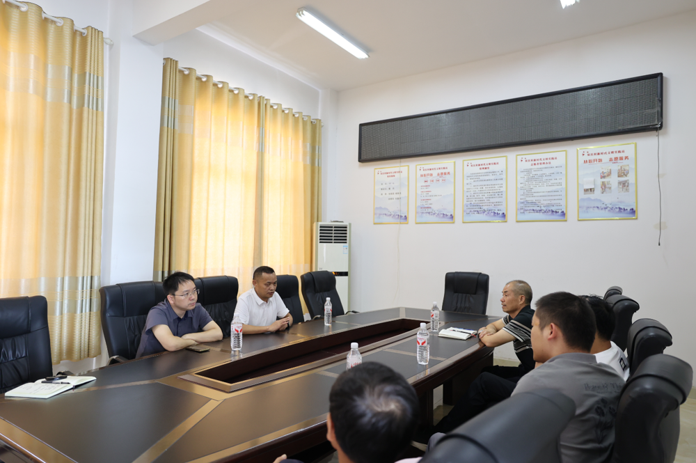 王家厂镇双庆村调研座谈会现场