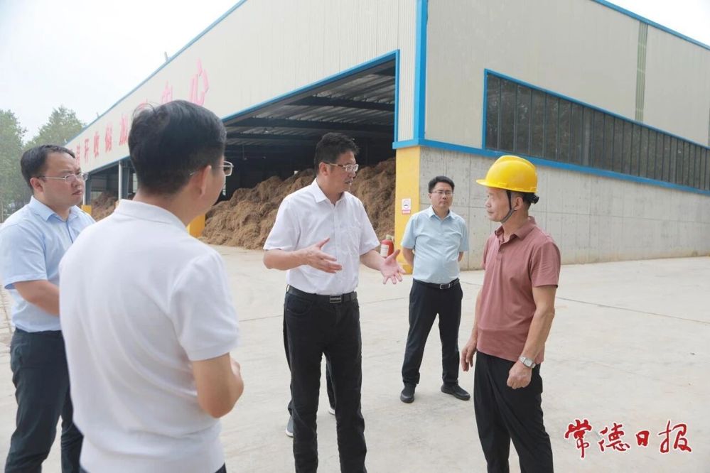 市委书记罗毅君在常德中旺环保科技股份有限公司督导检查